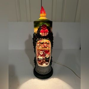 Vintage Christmas Candle Lamp